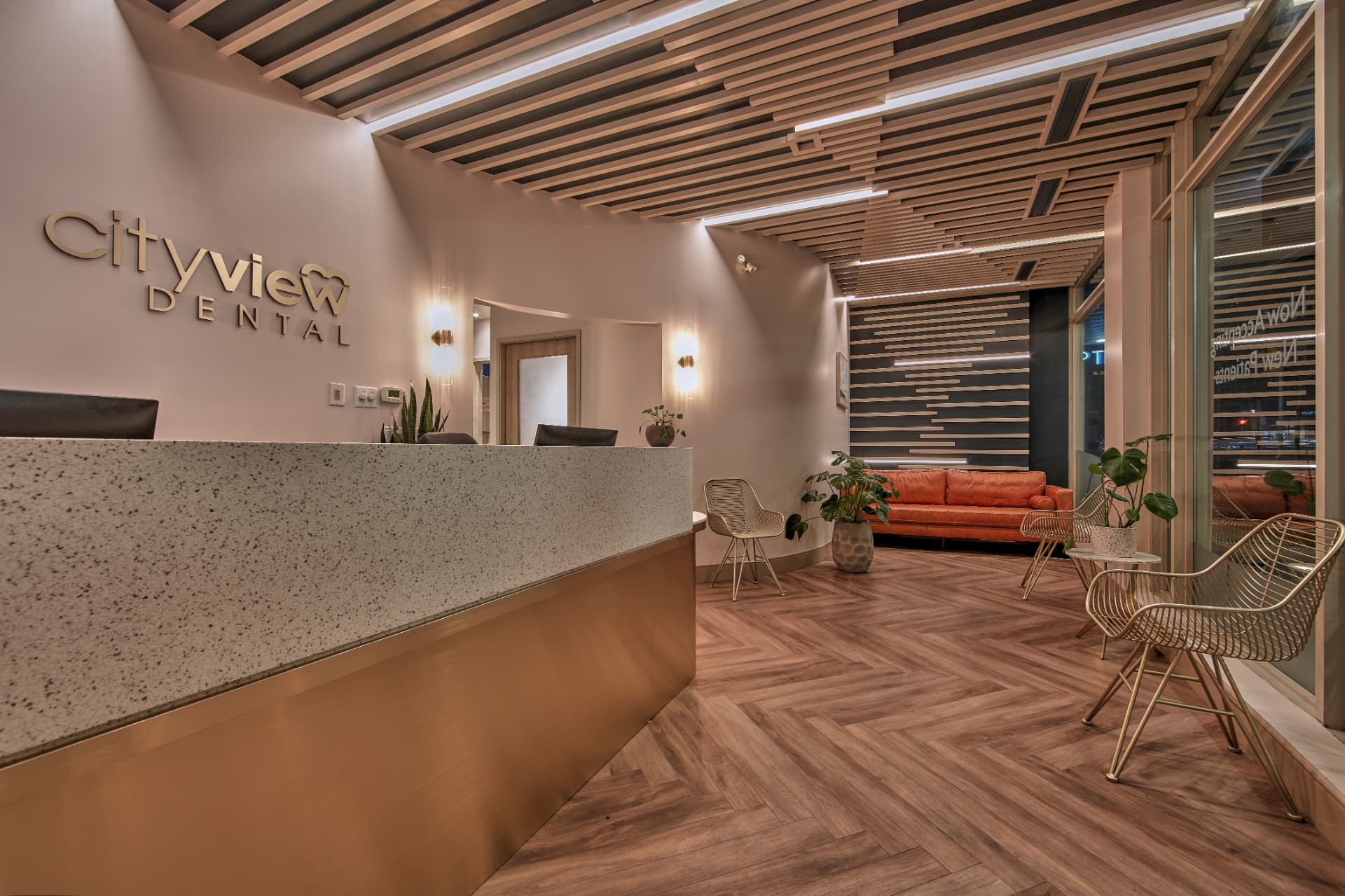 Cityview Dental reception and waiting area