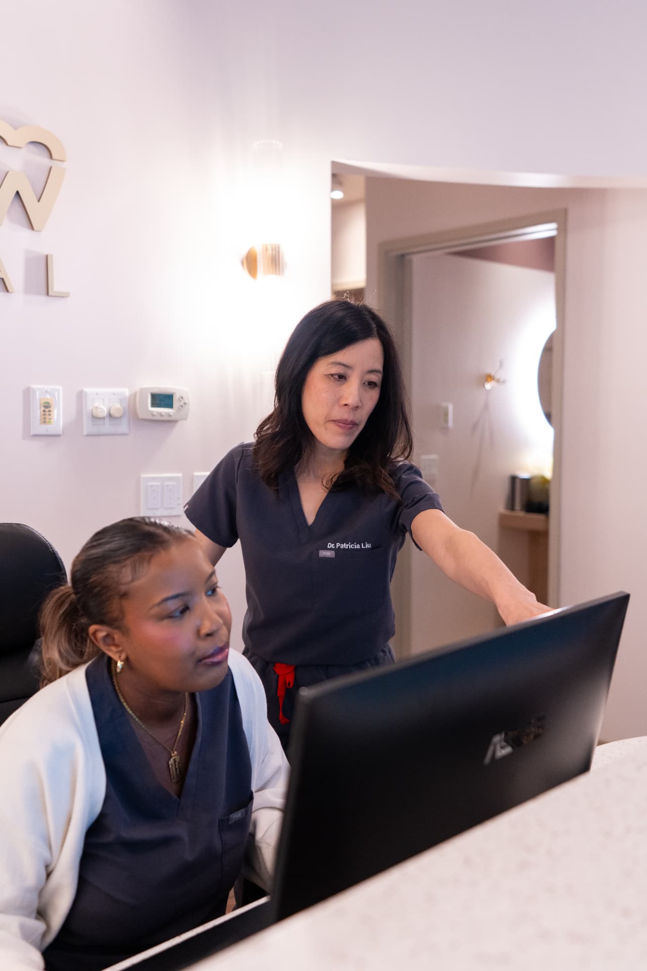 Cityview Dental team reviewing a treatment plan together